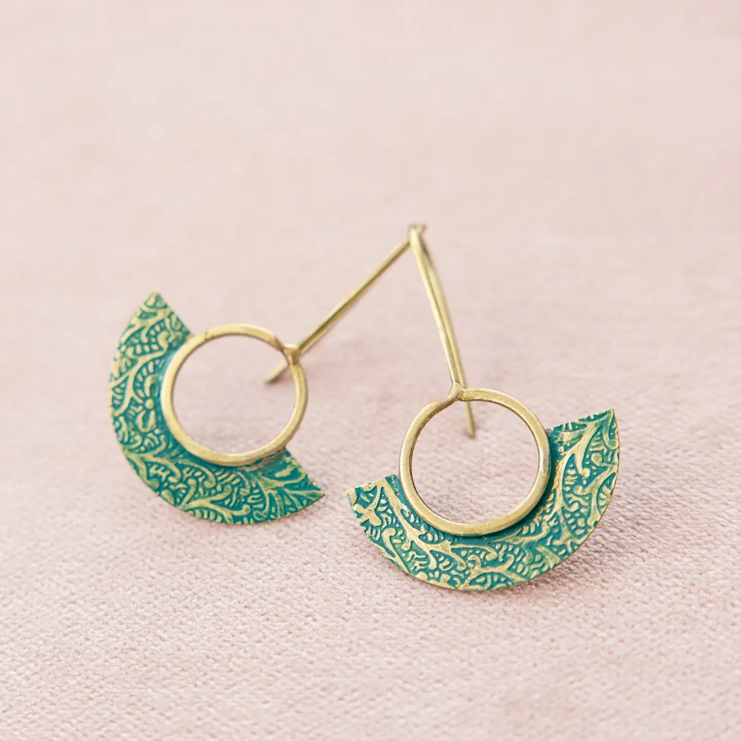 Earrings: Sunlit Patina Dangles