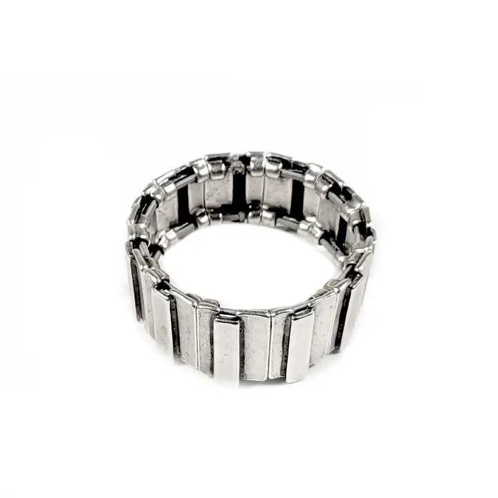 Bracelet: Pewter Stretch