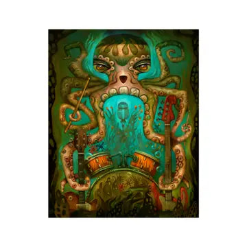 Art Print: Tend my Garden, Octopus