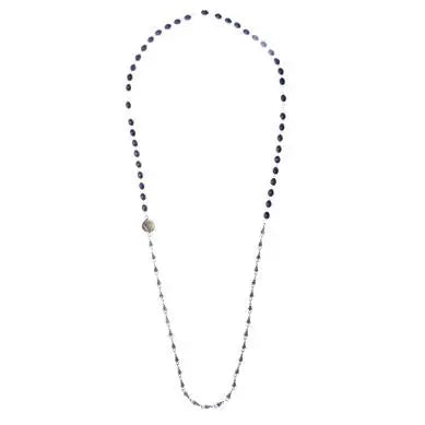 Necklace:Tiny Buddha Chain with Om and Rosary