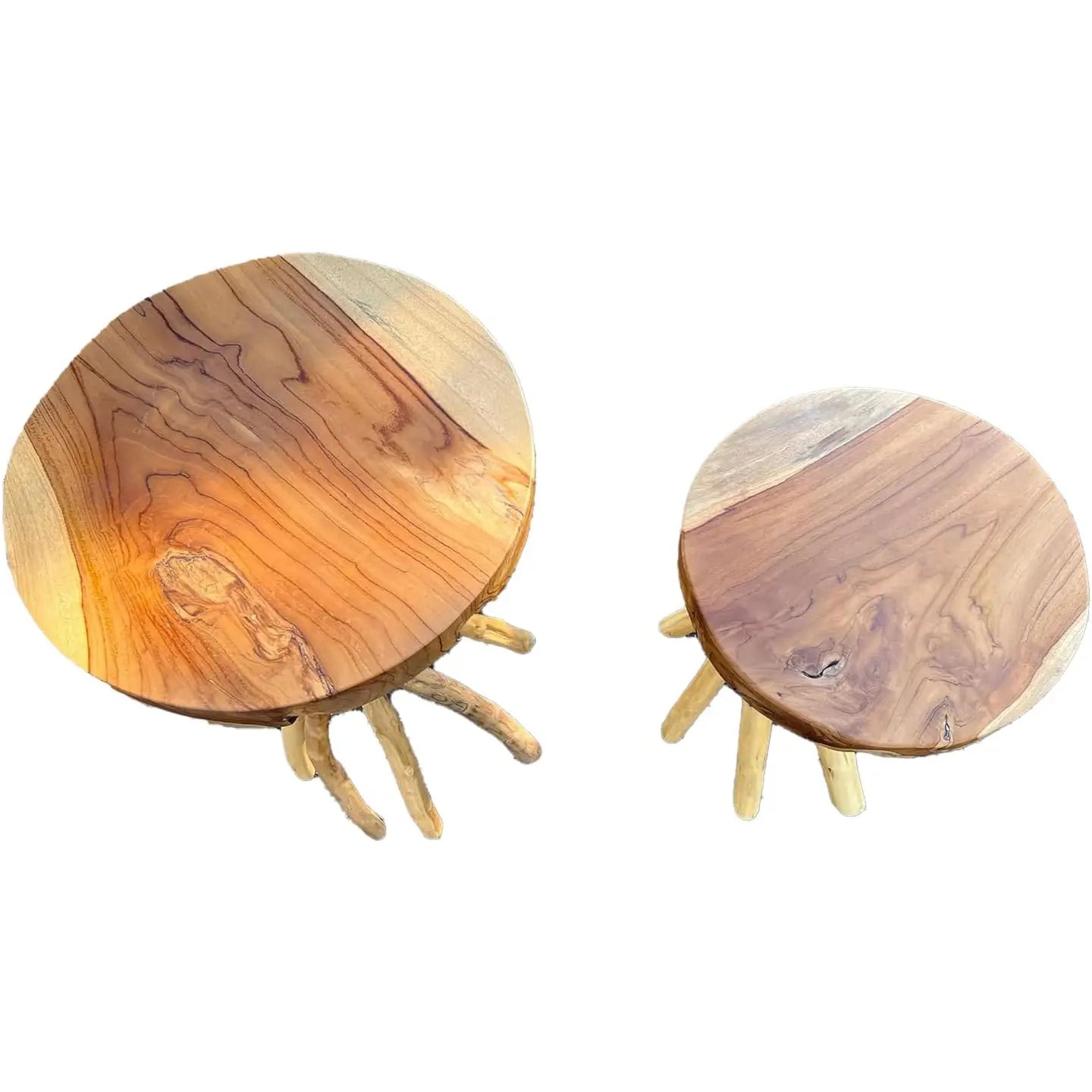 Table: Solid Teak Wood End