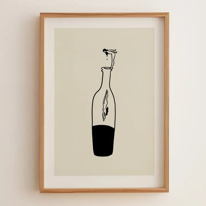 Art Print: Wine Dive (Illustration)