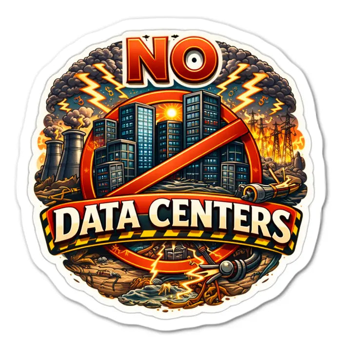 Sticker: No Data Centers