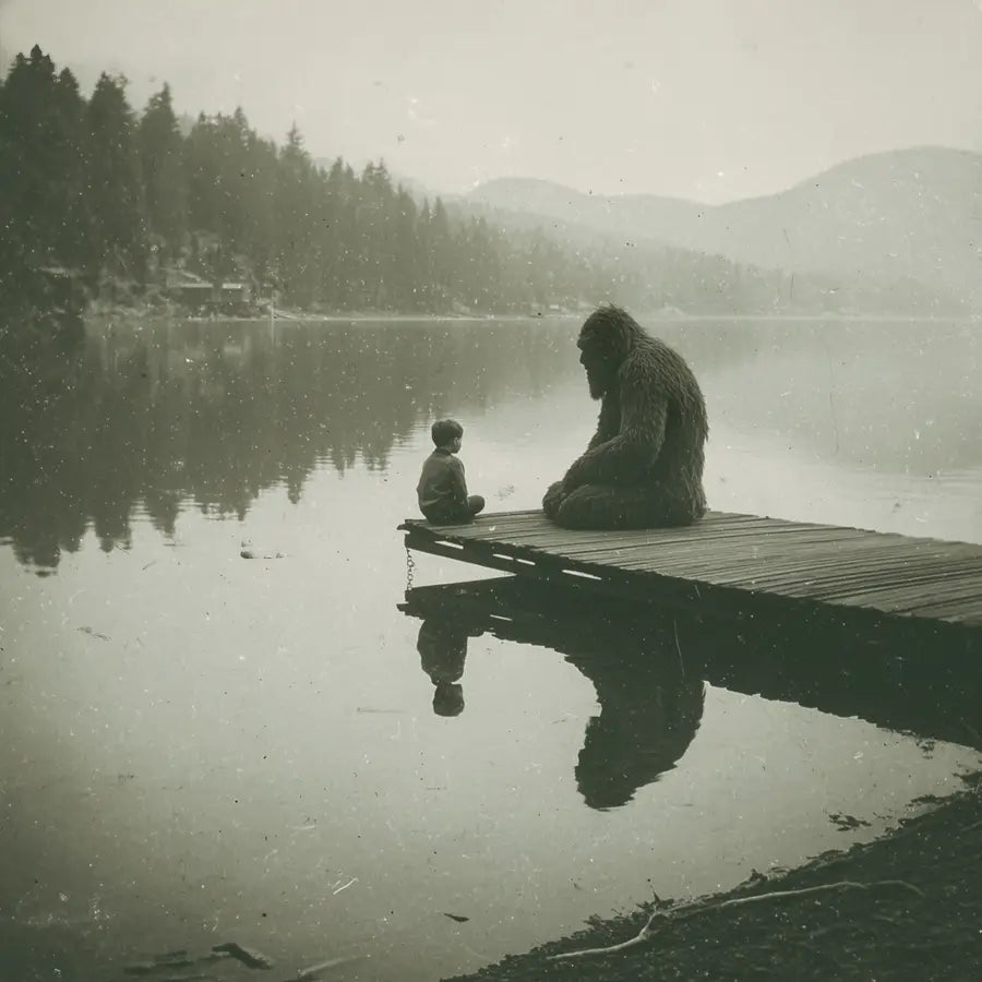 Art Print: Bigfoot on Dock