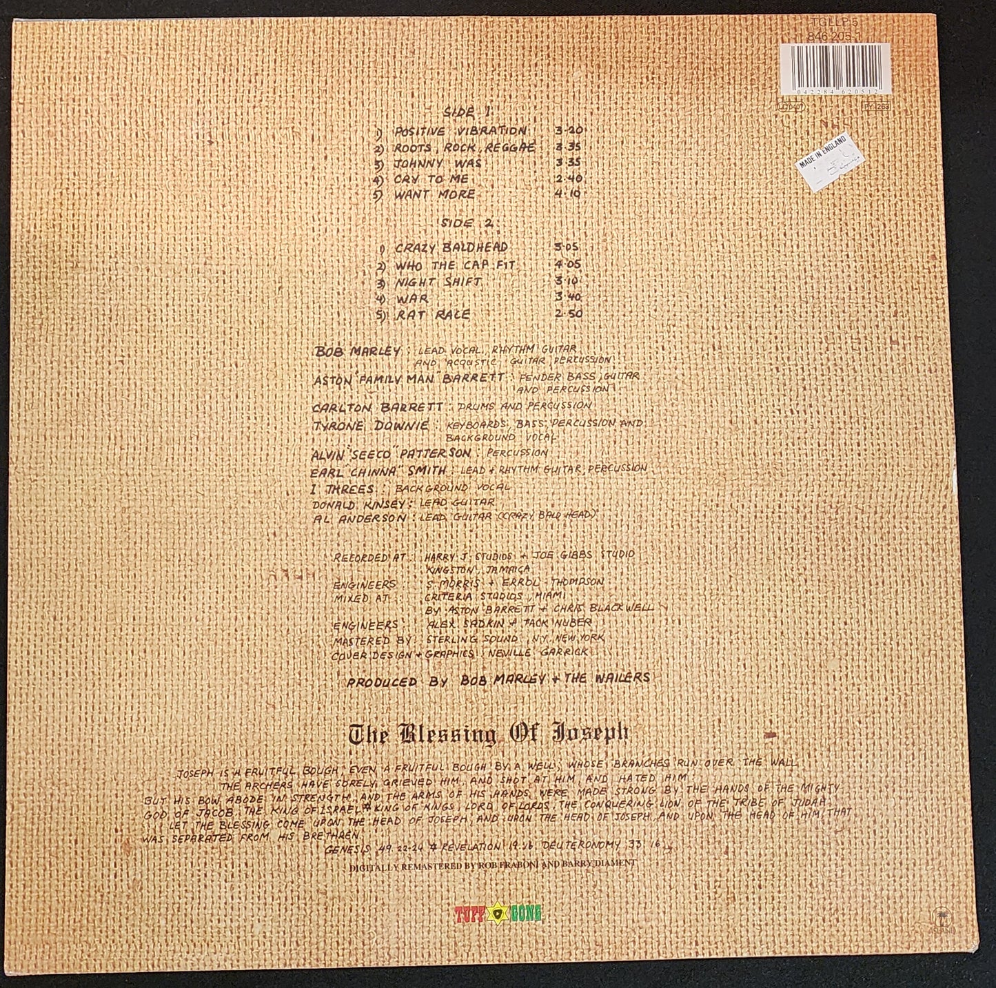Bob Marley & The Wailers - Rastaman Vibration (JH)
