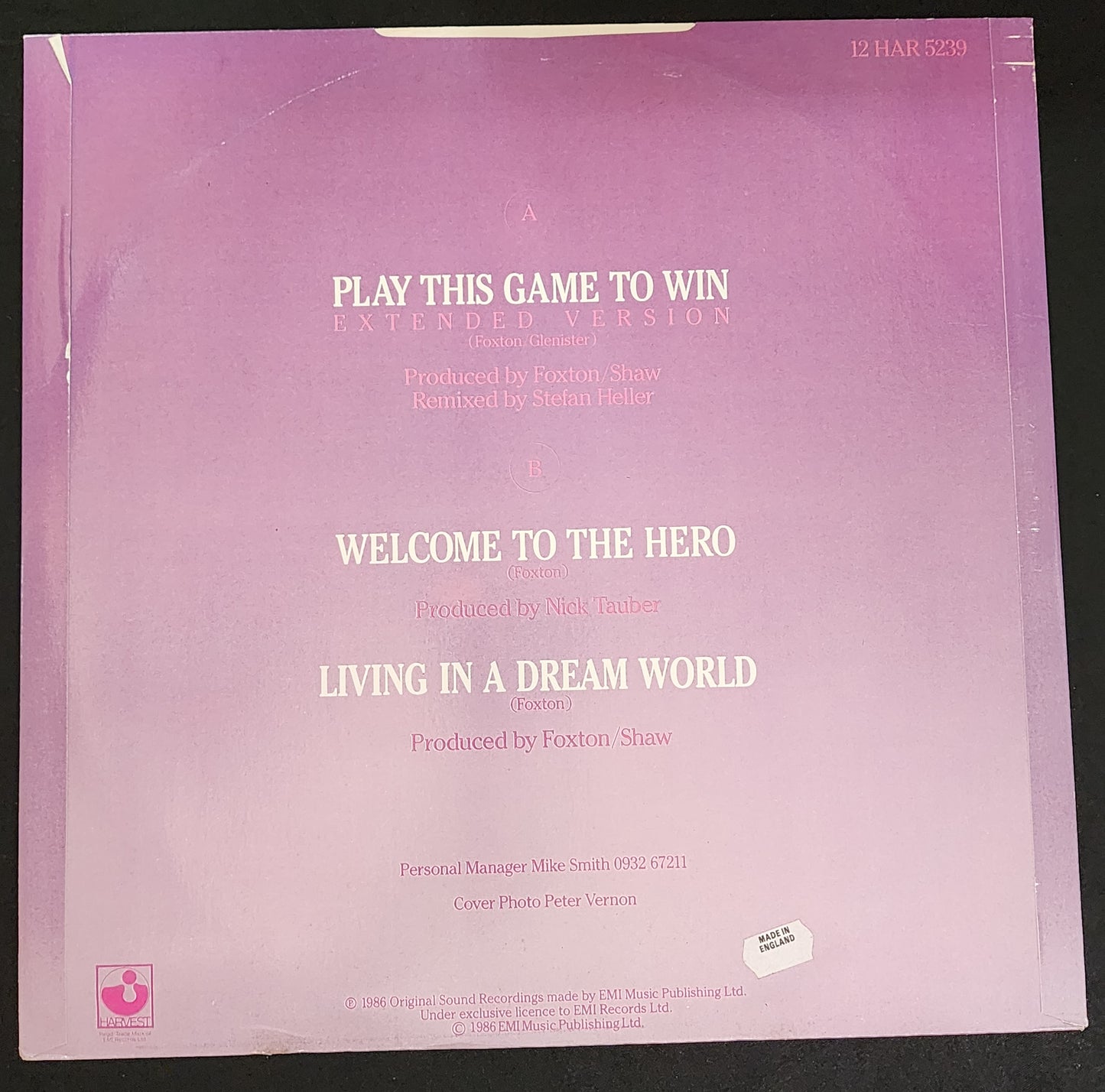 Foxton, Bruce - Play This Game To Win (JH)