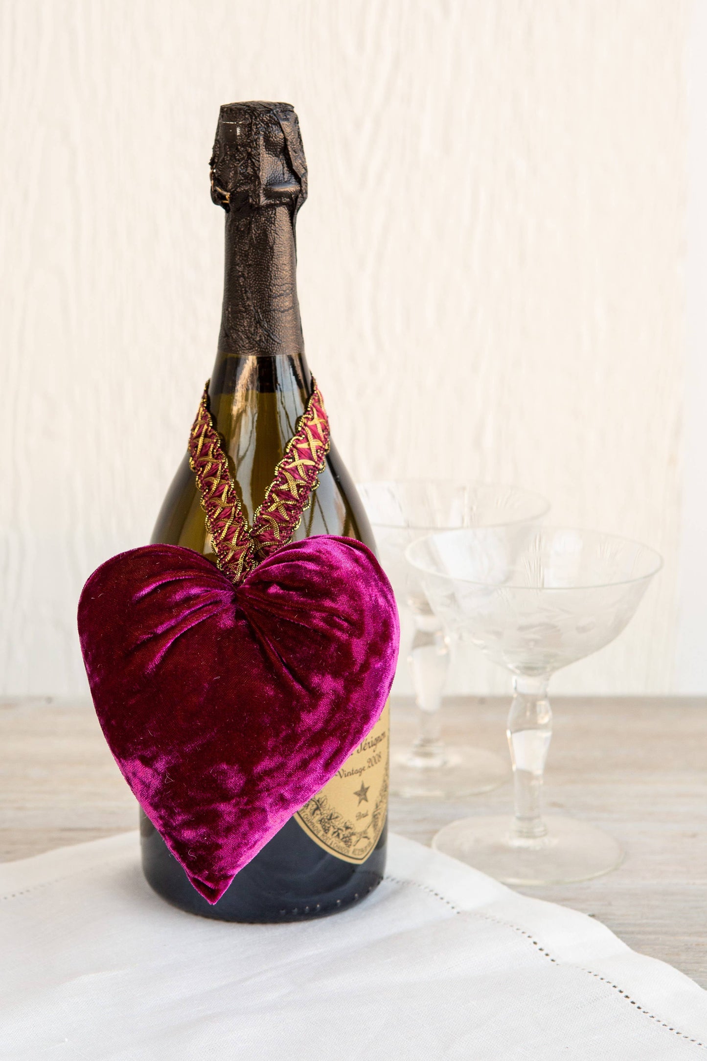 Velvet Hearts - Large Handmade