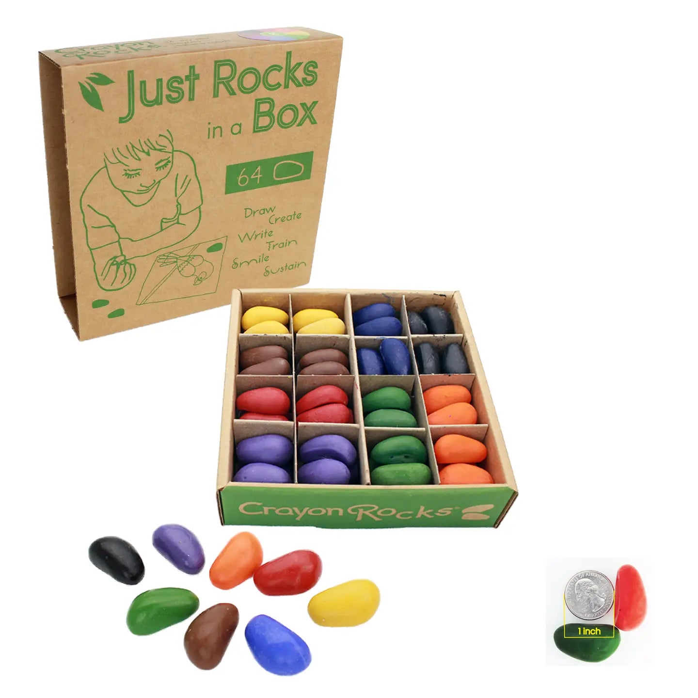 Crayon Rocks In A Box