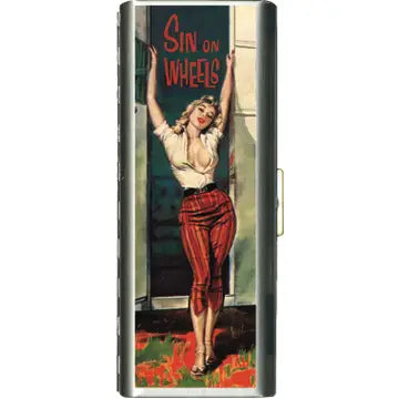 Tampon Case: Brushed Steel (Various Designs)