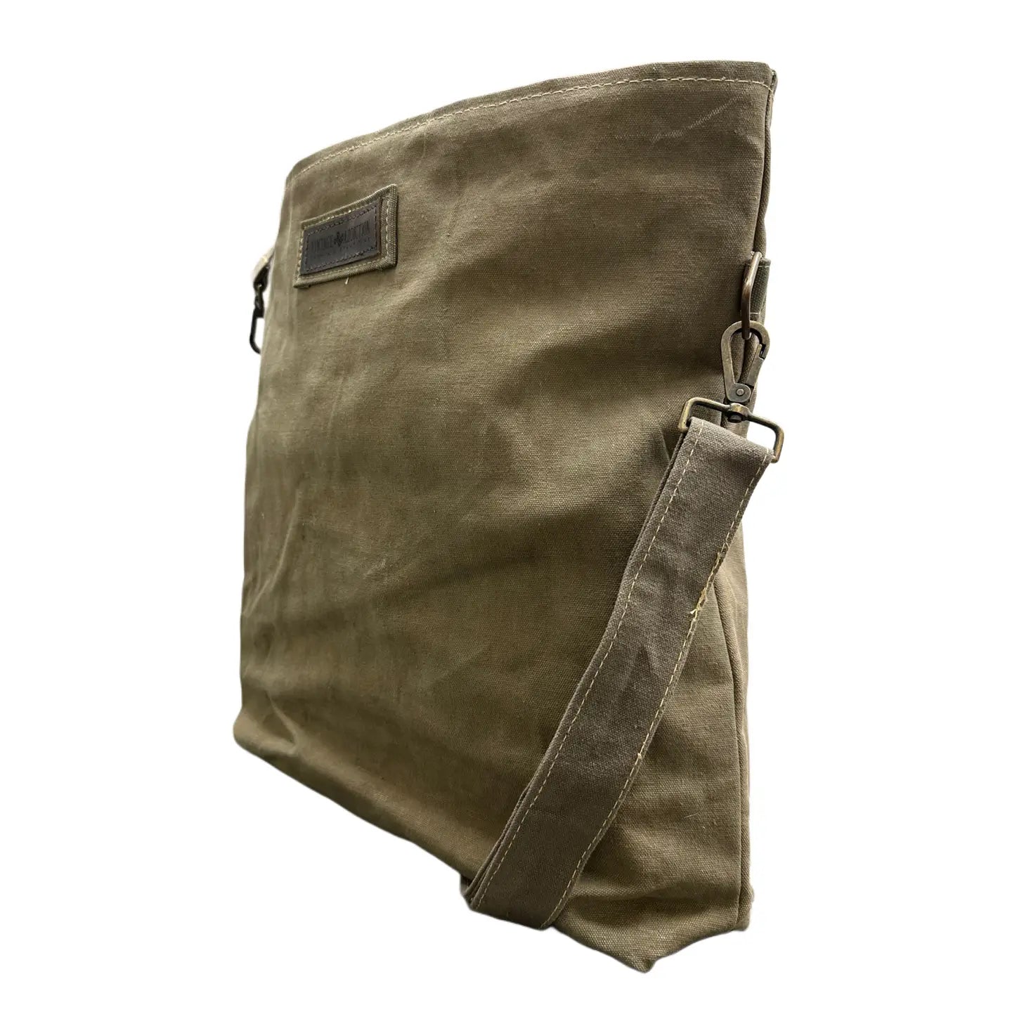 Crossbody: Plain Recycled Military Tent