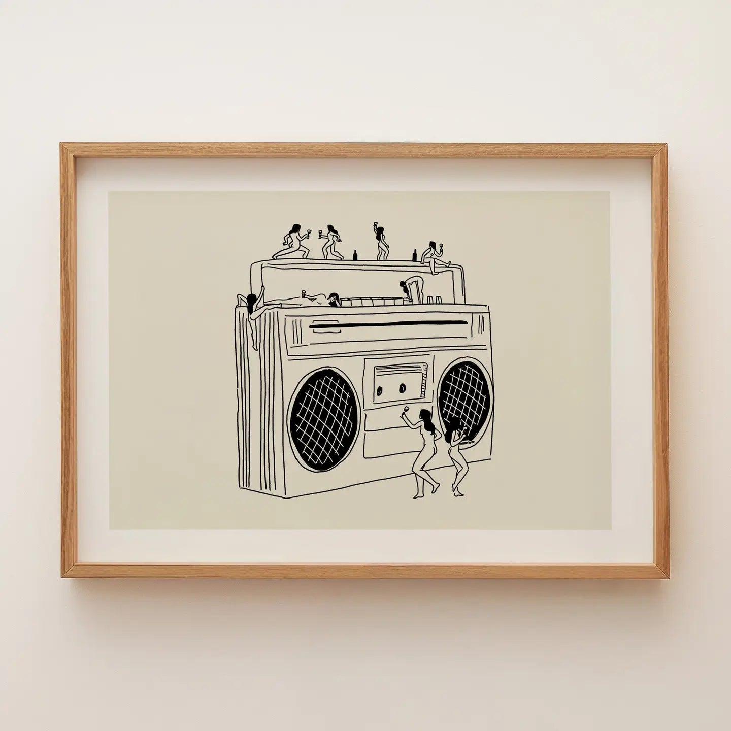 Art Print: Boom Box (Illustration)