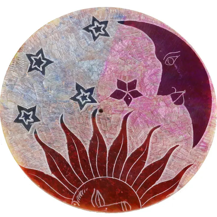 Incense: Round Soapstone Burner (Two Designs)