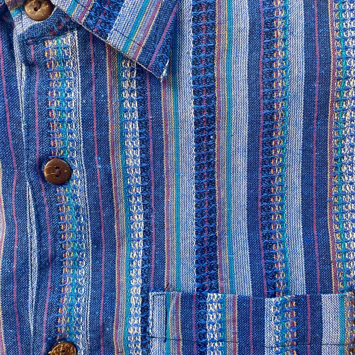 Button-Up Shirt: Textured Nepali (Short Sleeve)
