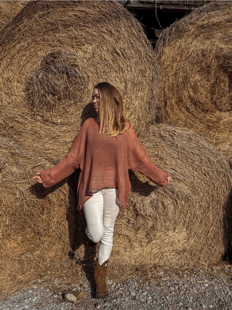 Sweater: Oversized Open Knit Mesh