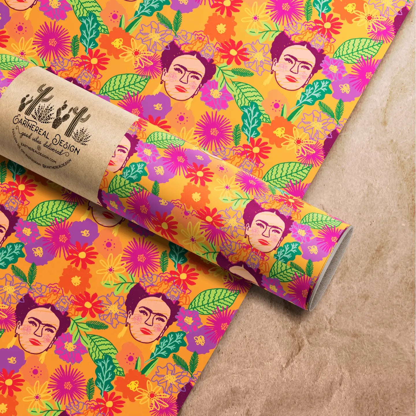 Wrapping Paper: Frida Kahlo