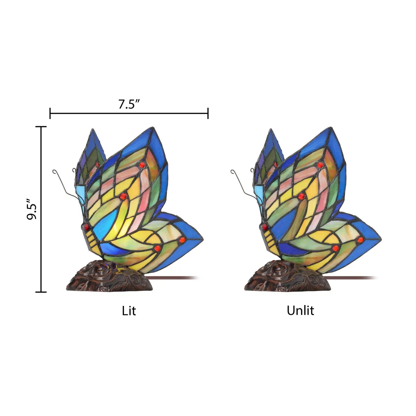Lamps: Stained Butterfly