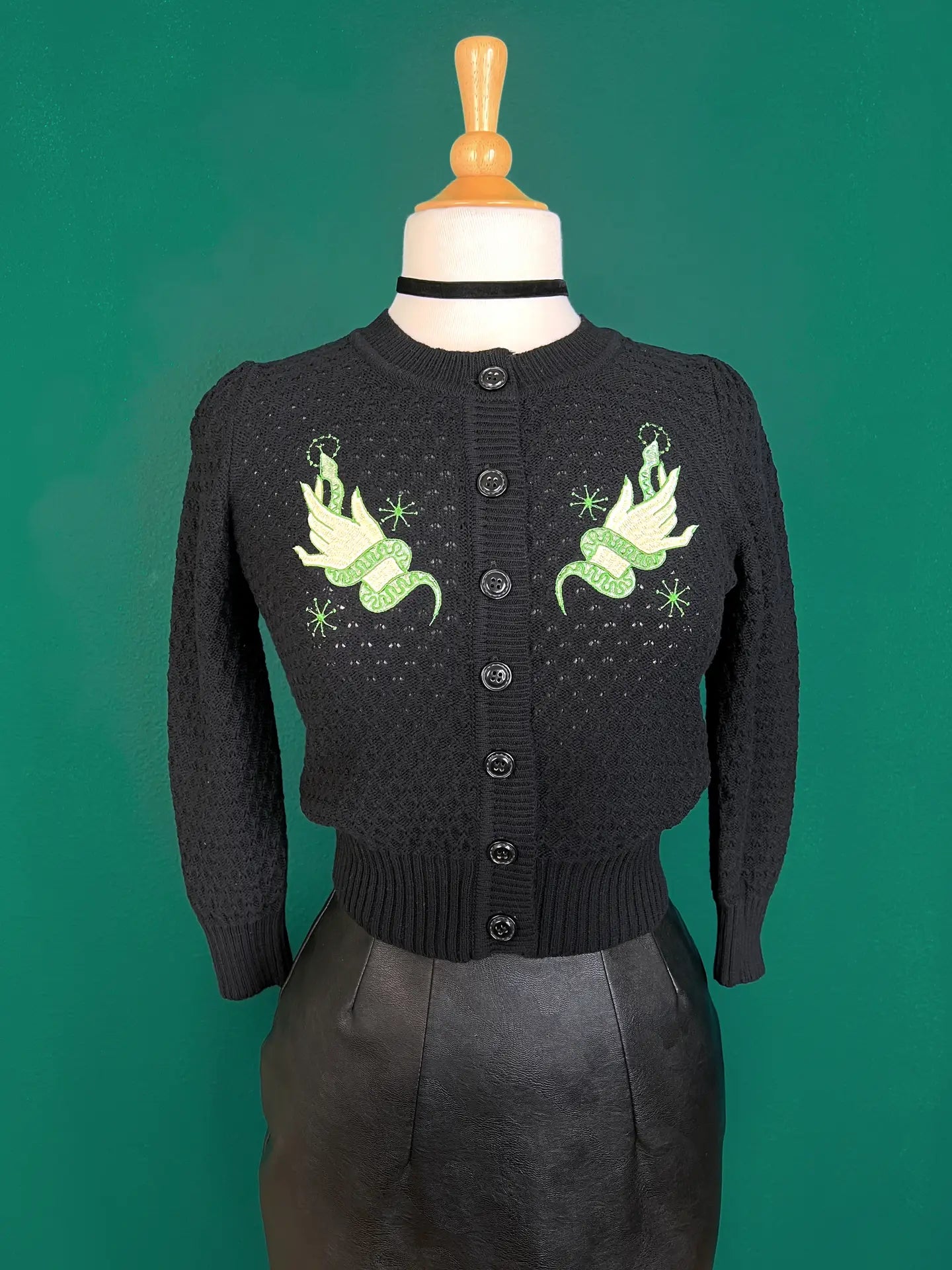 Cardigan: Snake Wrangler Cropped