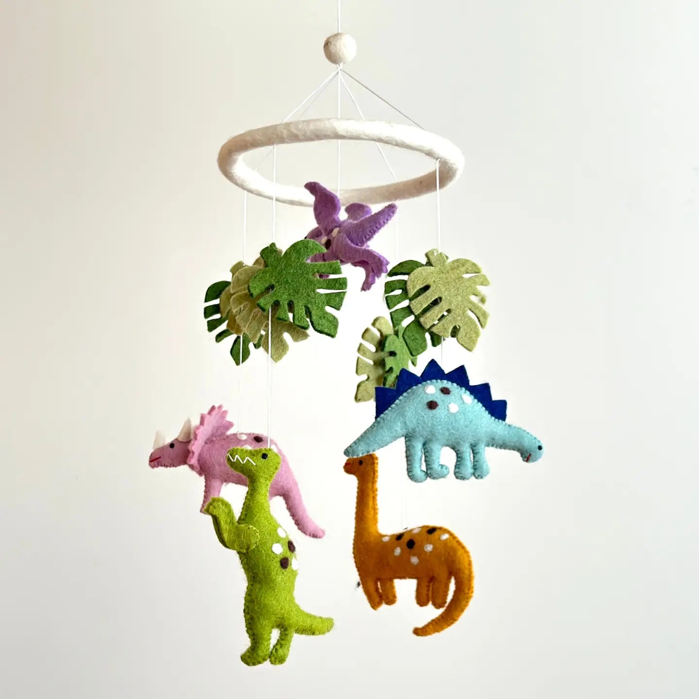 Mobile: Felt Baby Mobile - Dinosaur