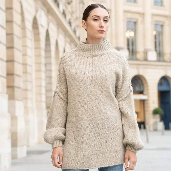 Sweater: Knitted Turtleneck Sweater (Various Colors)