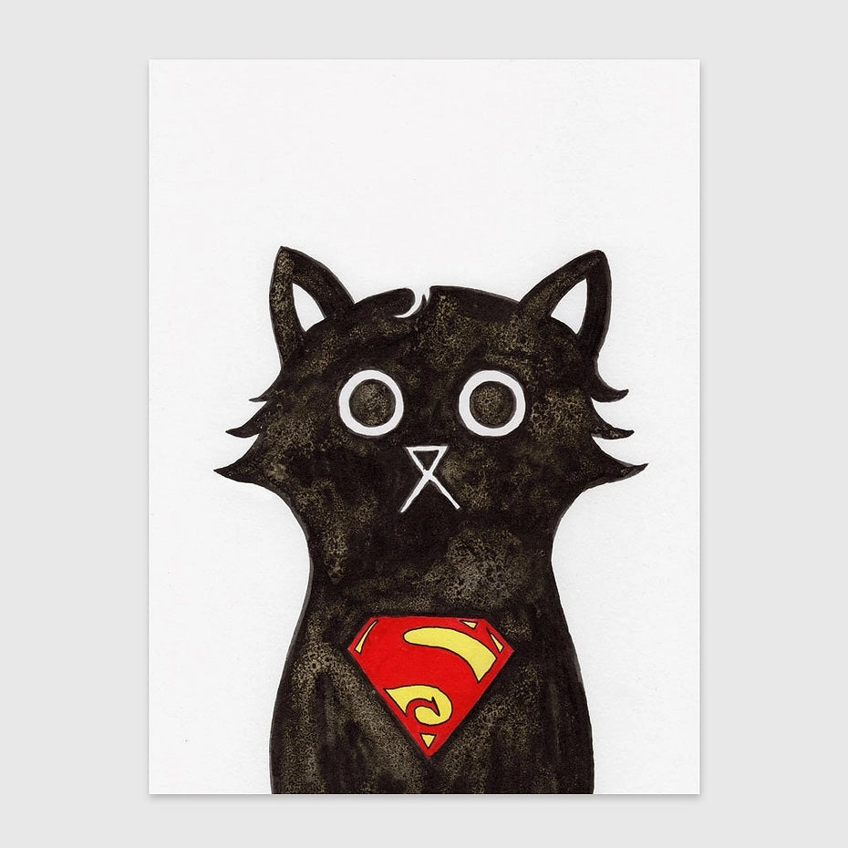 Art Print: Super Cat Wall Art