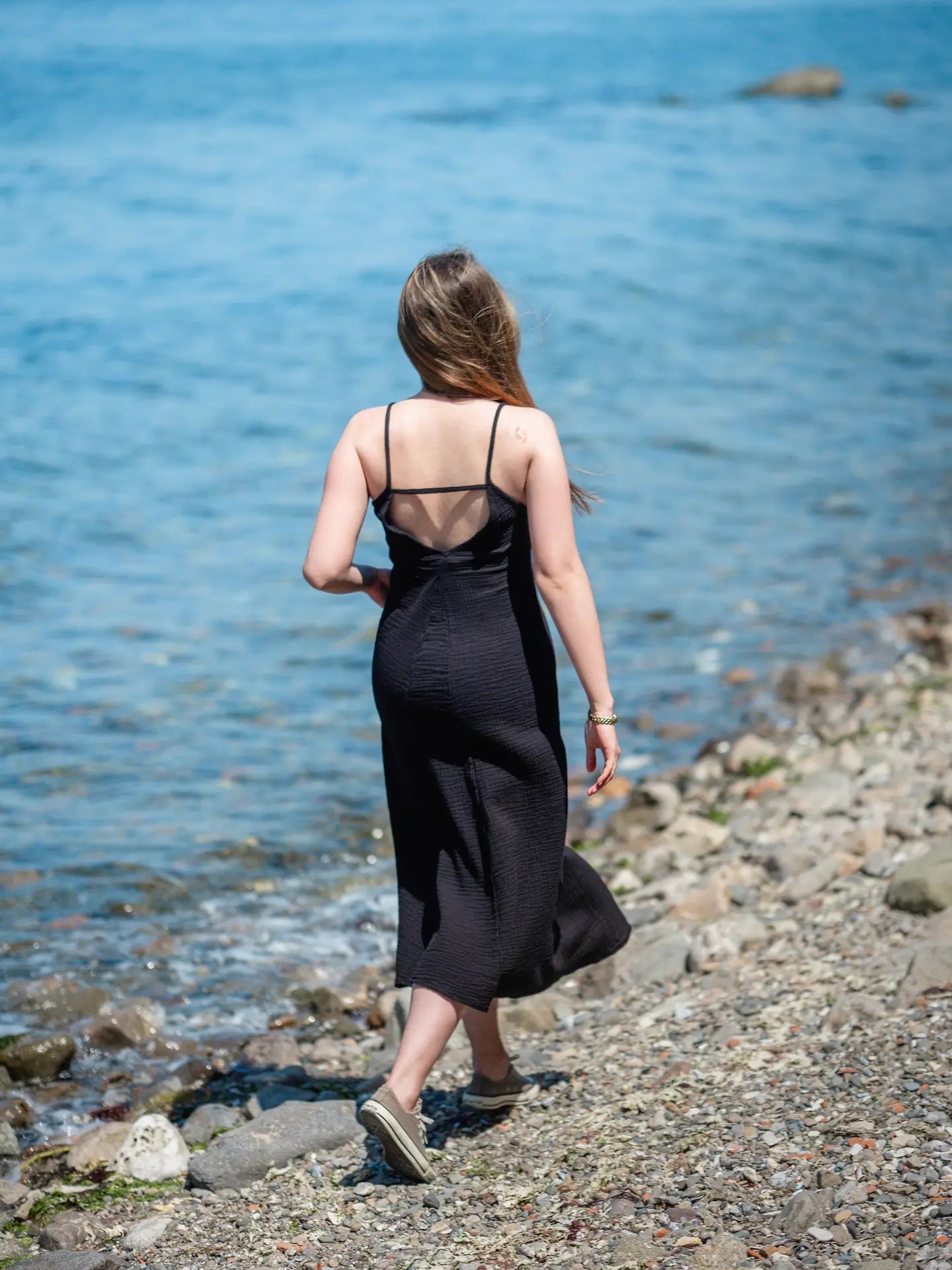 Dress: Double Gauze Cotton Maxi Slip