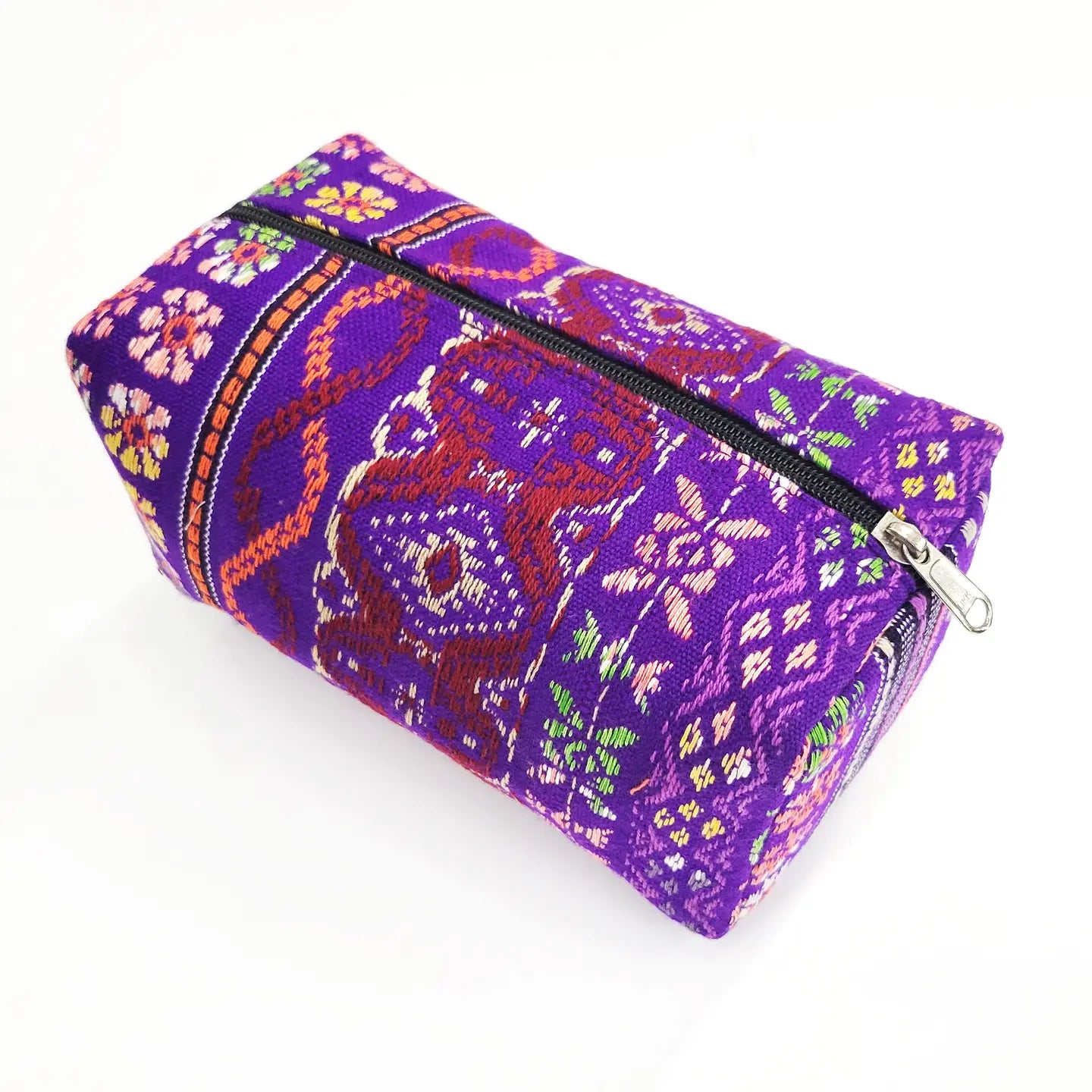 Pouch/Makeup: Purple Cotton