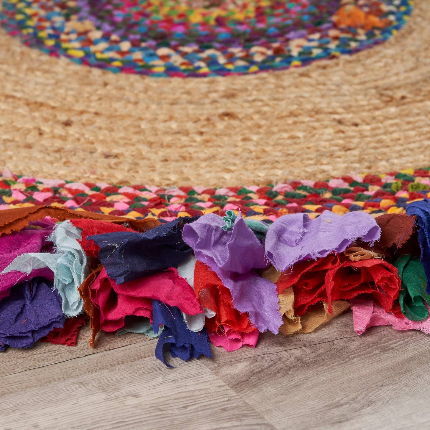 Rugs: Natural Jute Multicolored