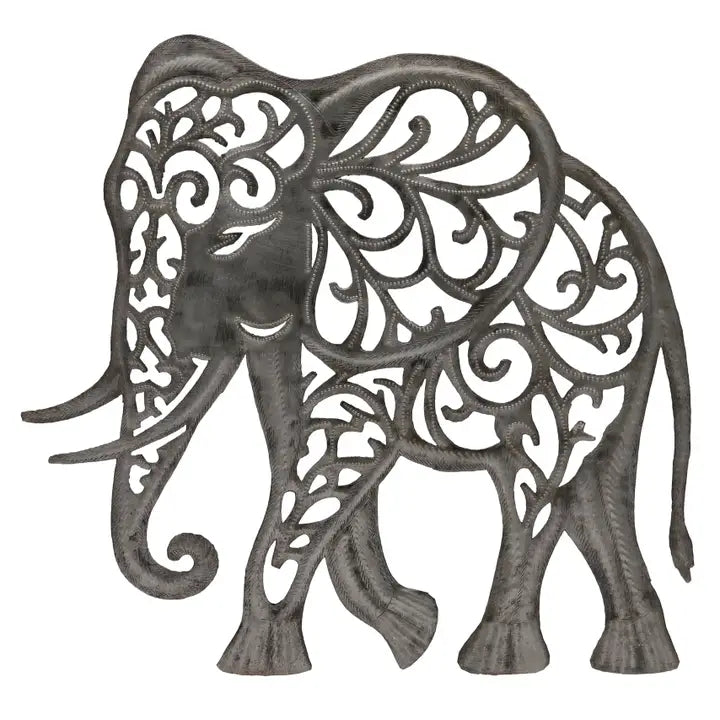 Wall Decor: Scrollwork Elephant