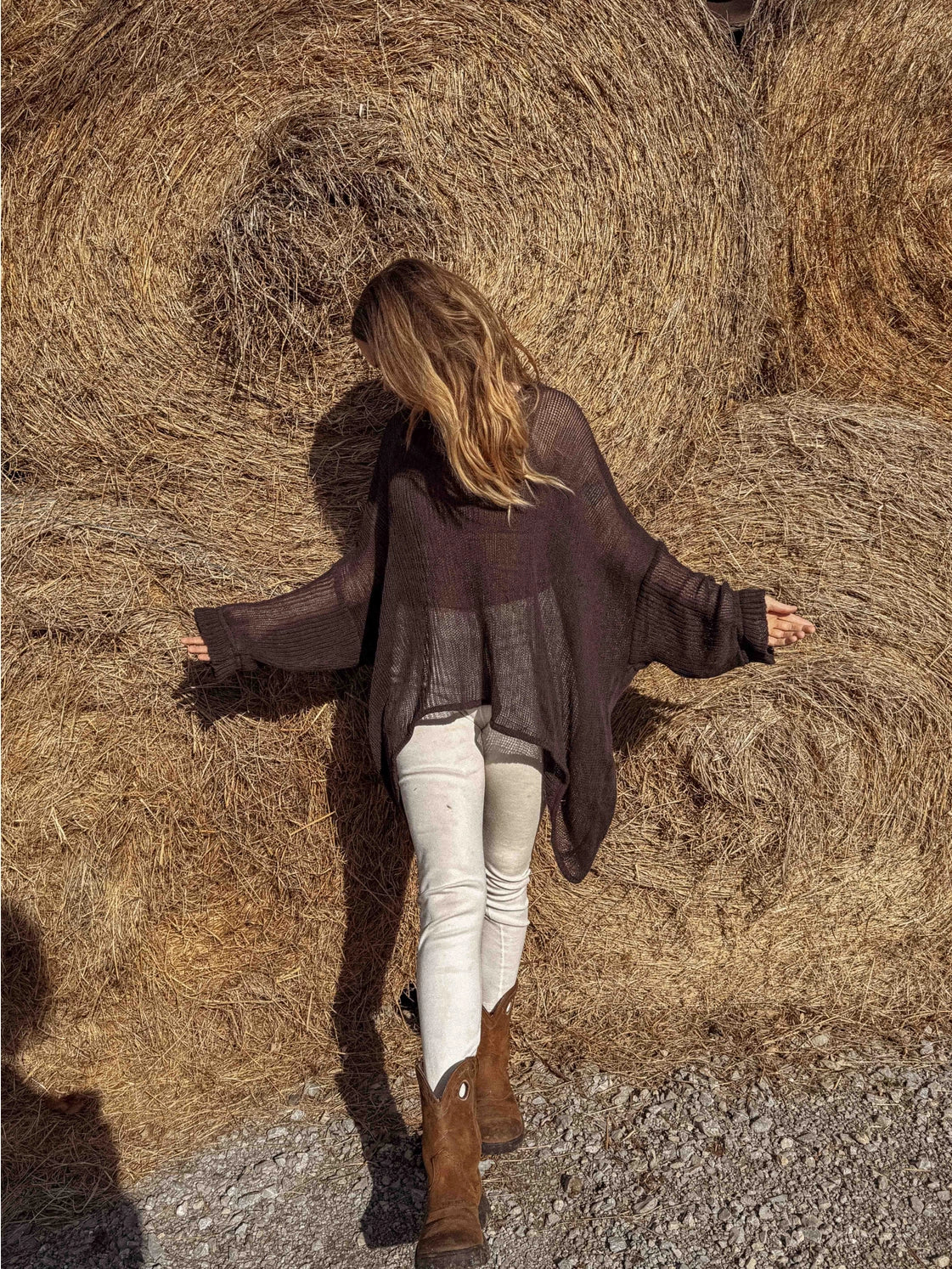Sweater: Oversized Open Knit Mesh (Two Colors)