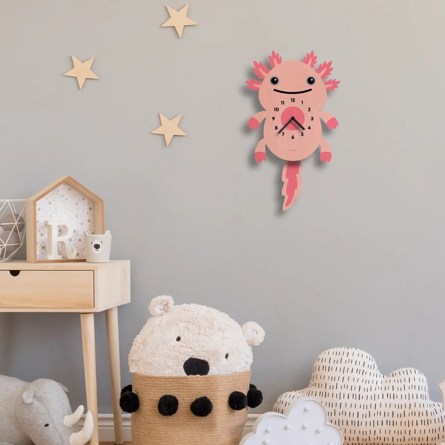 Clock: Axolotl Pendulum Clock