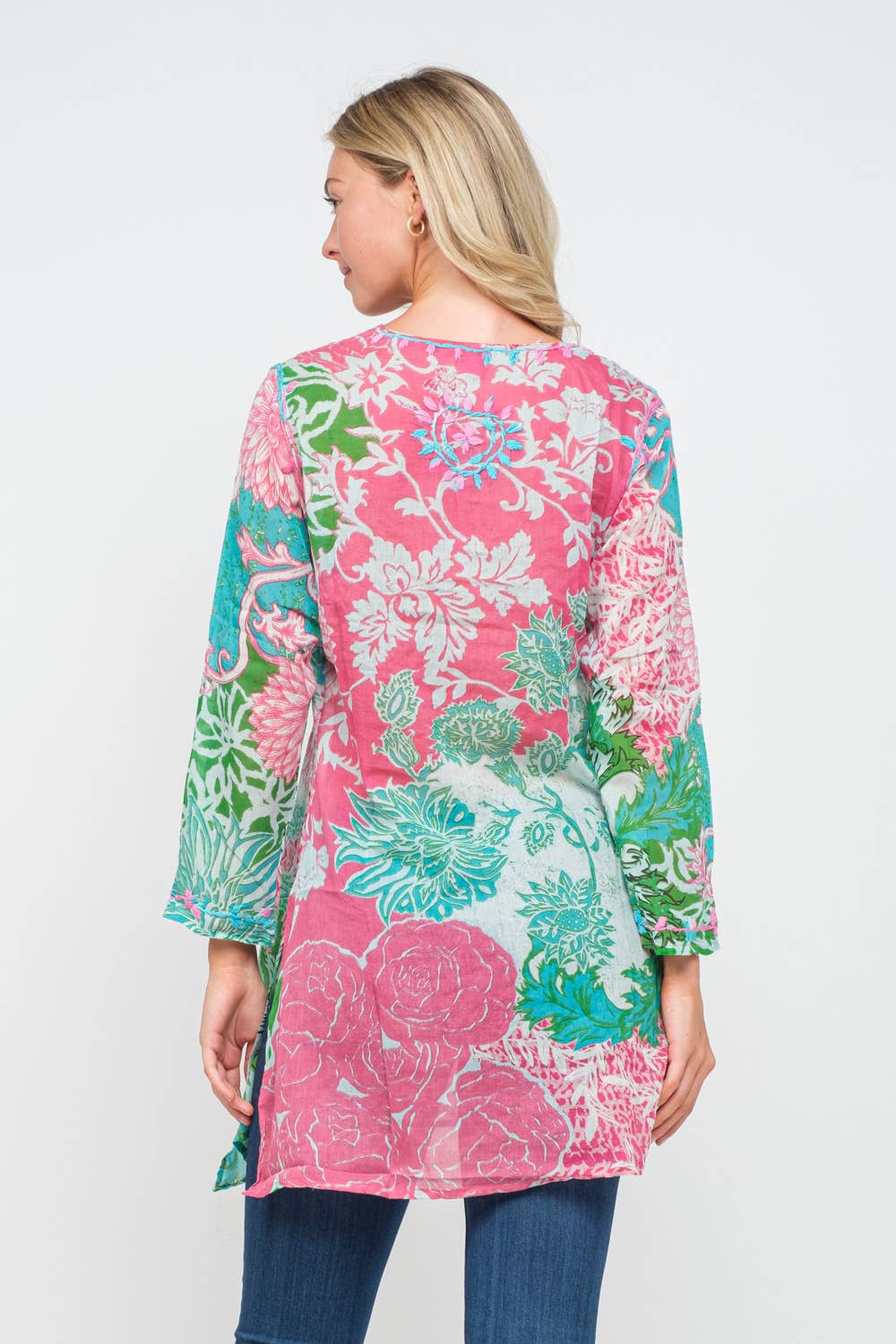 Tunic: Alina Printed Embroidered