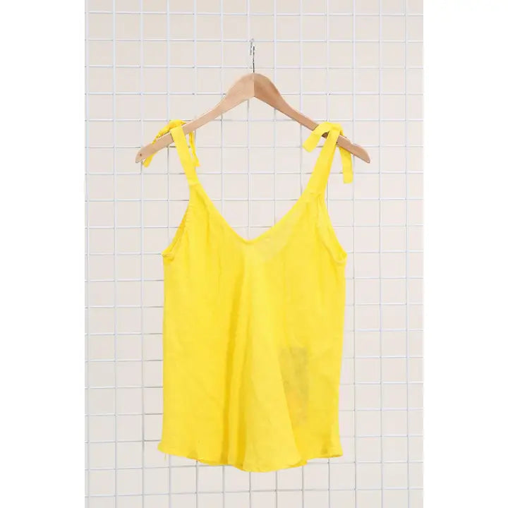 Tank Top: Linen with Ties (Various Colors)