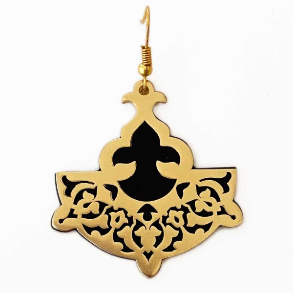 Earrings: Brass