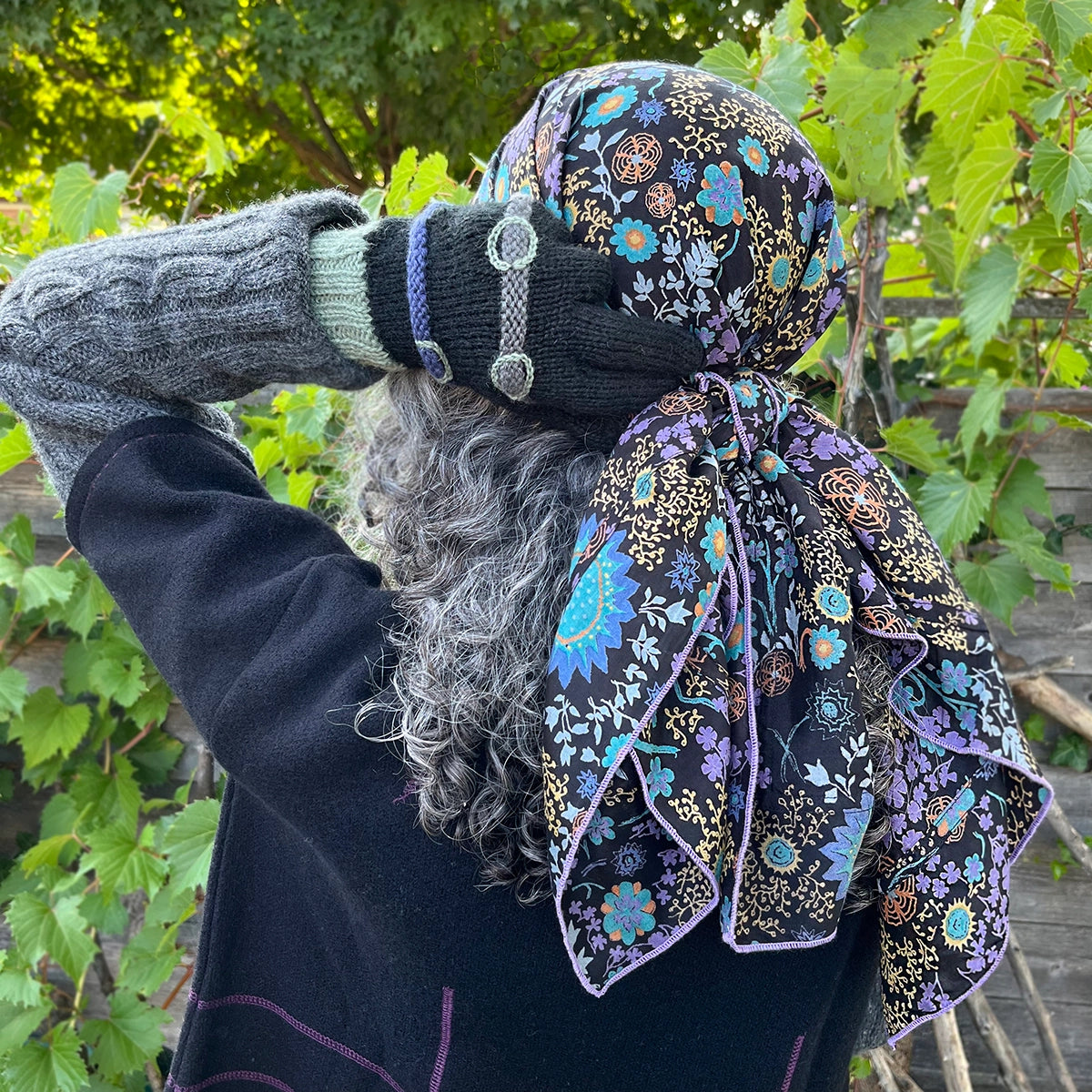Scarf: Milan Square Mini Blooms Scarf