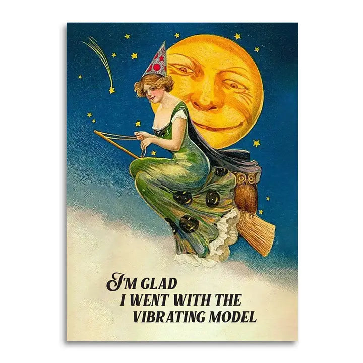 Cards: I'm Glad I Went with The Vibrating Model