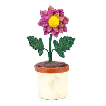 Felted Potted Flowers: Three Types