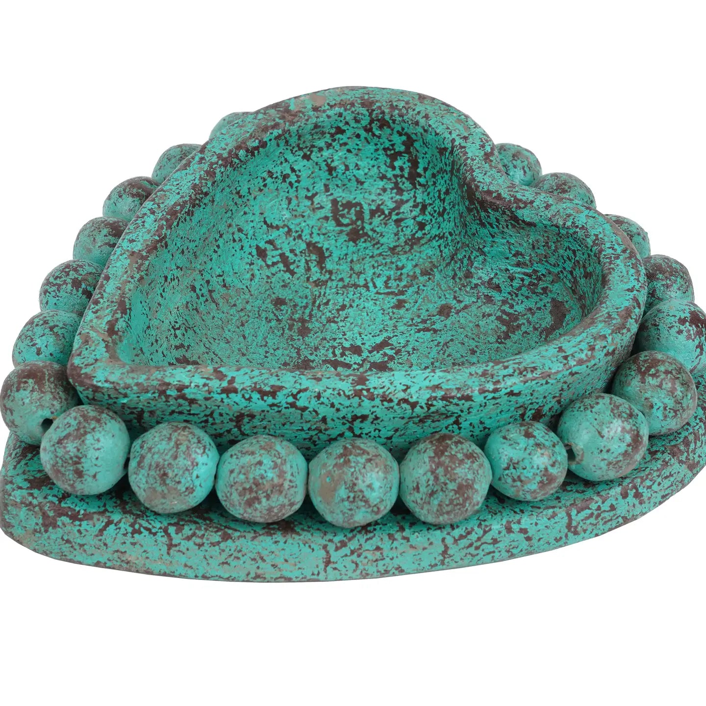 Dish: Beading Heart Clay Vessel