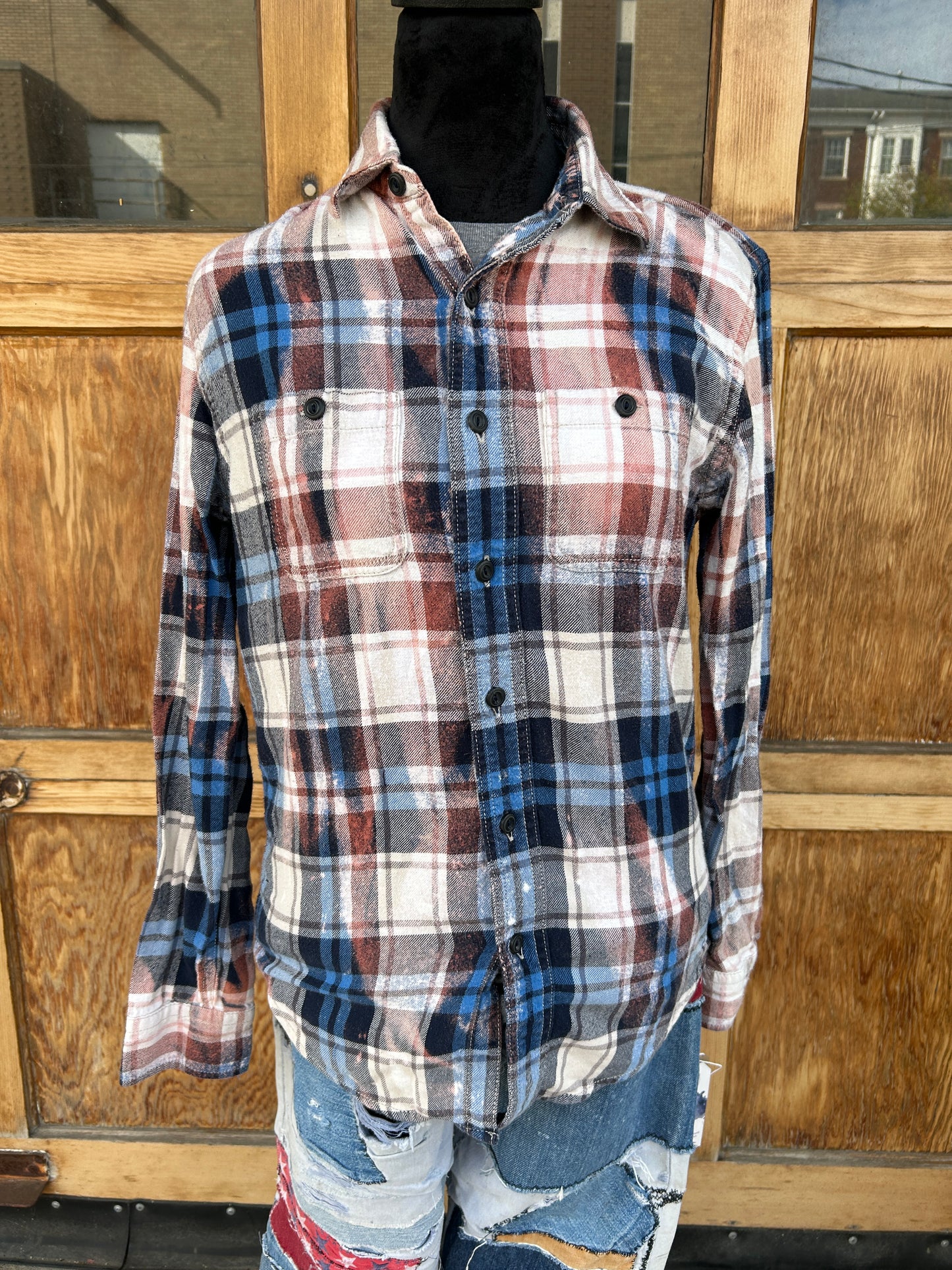 Flannels: Upcycled/Bleached