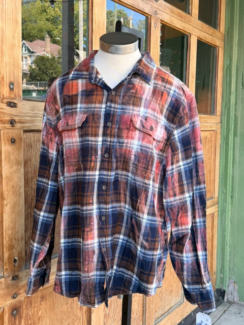 Flannels: Upcycled/Bleached