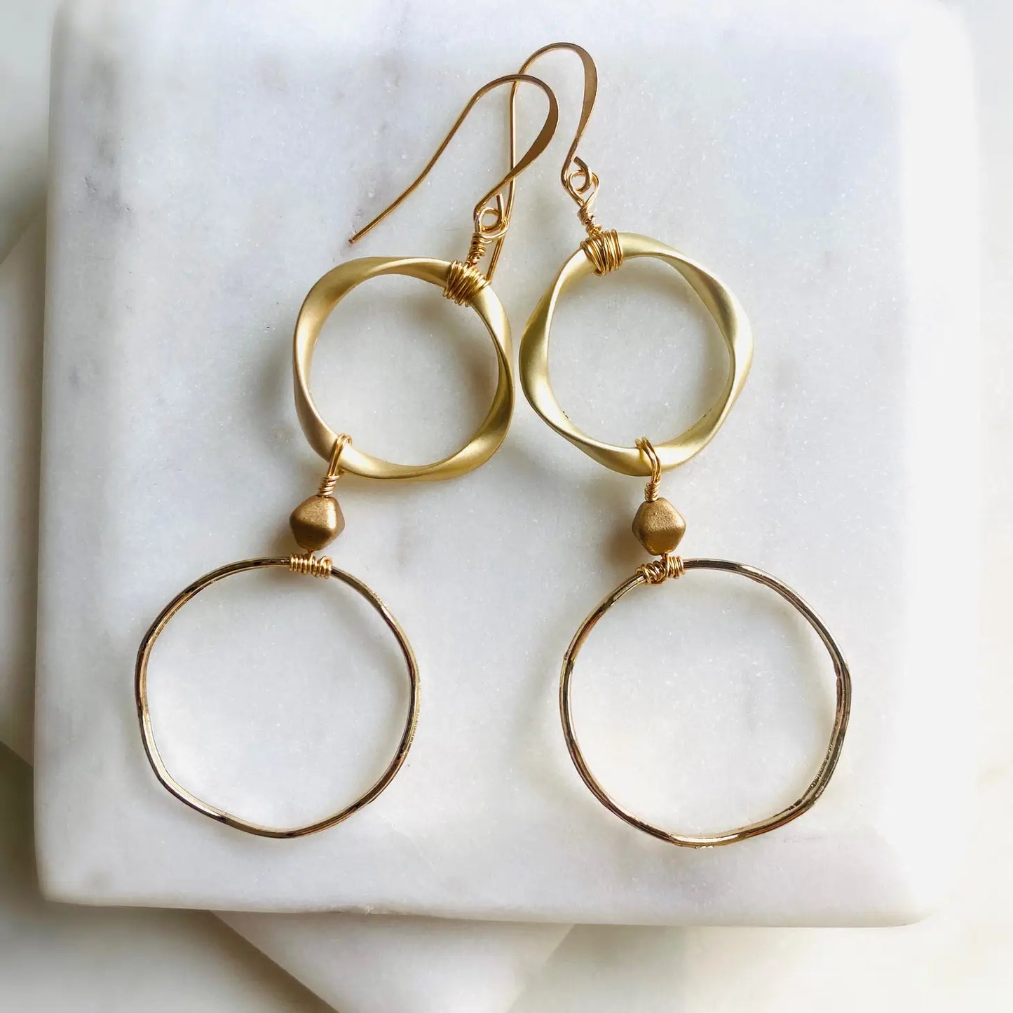 Earrings: Double Up Hoop