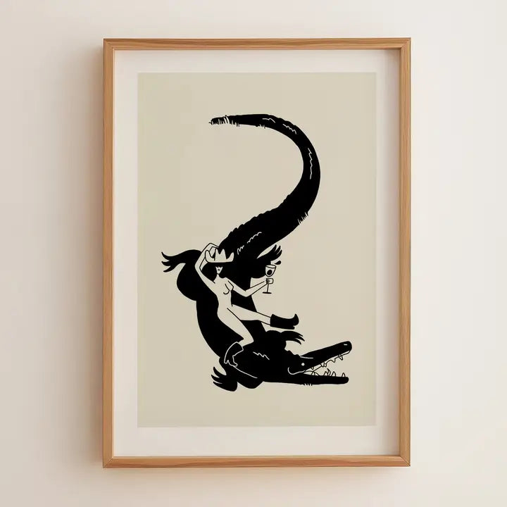 Art Print: Gator (Illustration)