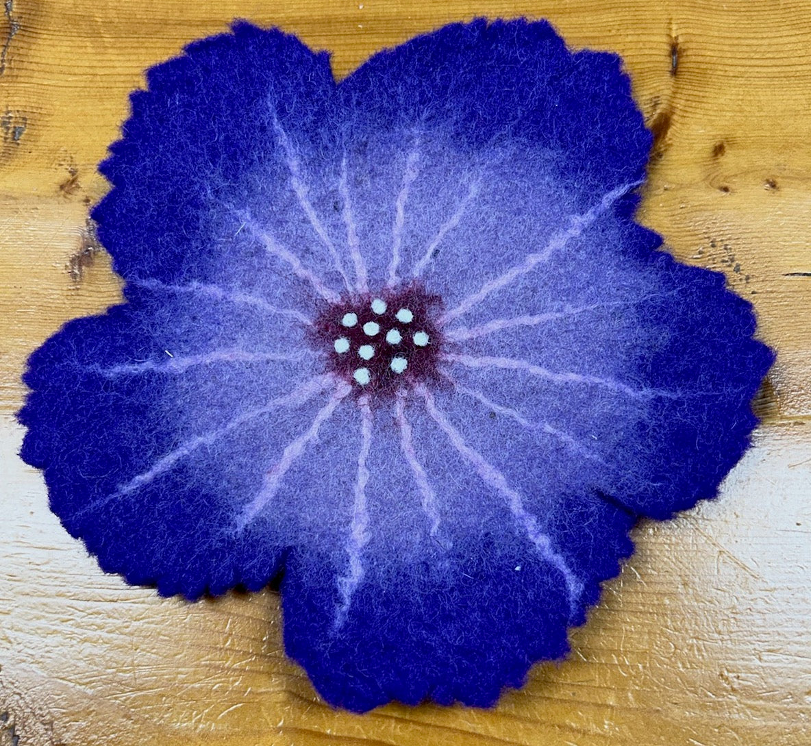 Trivet: Felt Flower (Hibiscus)