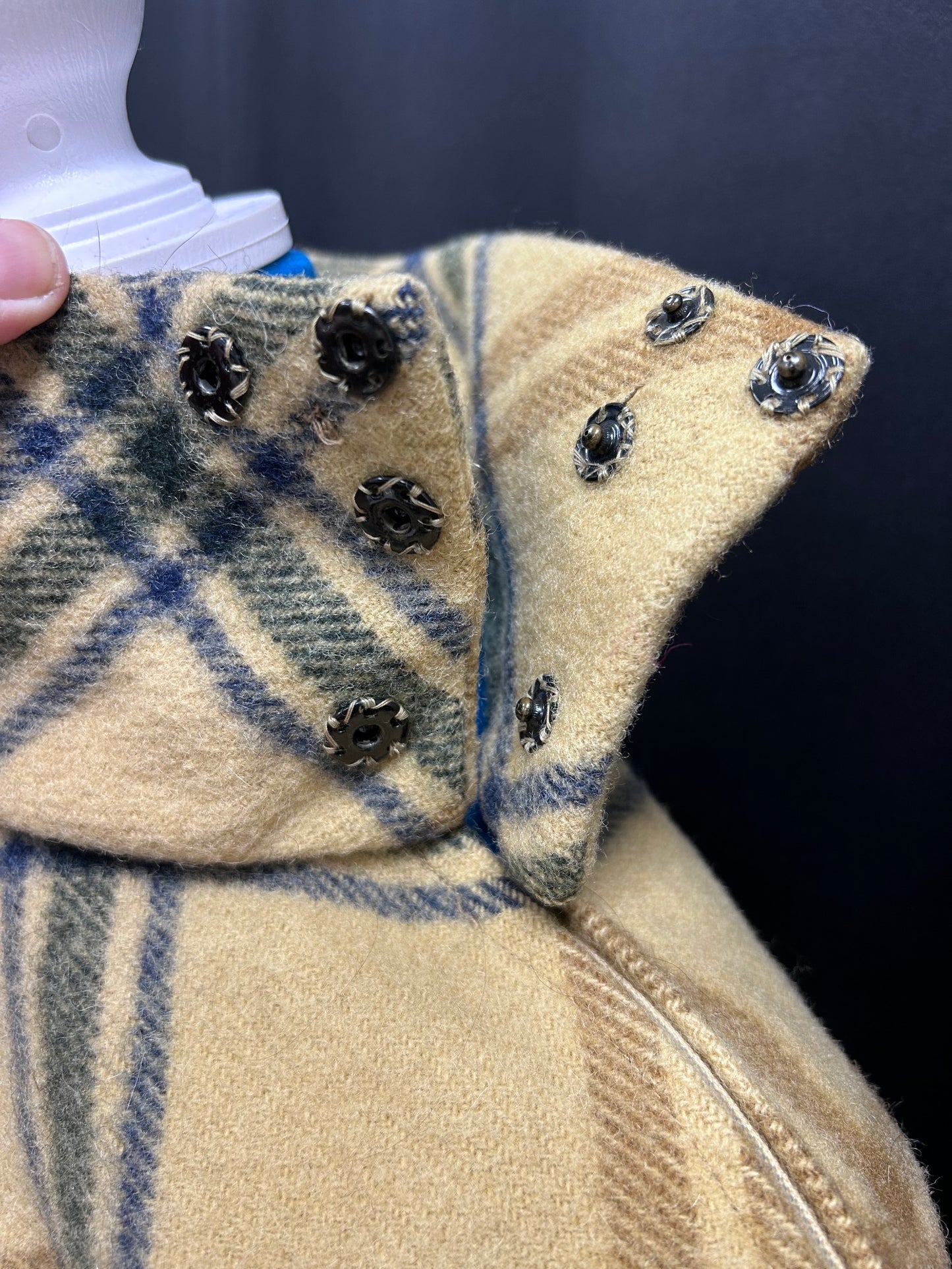 Poncho: Vintage Tartan Wool (Second Chances)