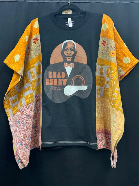 Upcycled Kantha Tee: Lead Belly