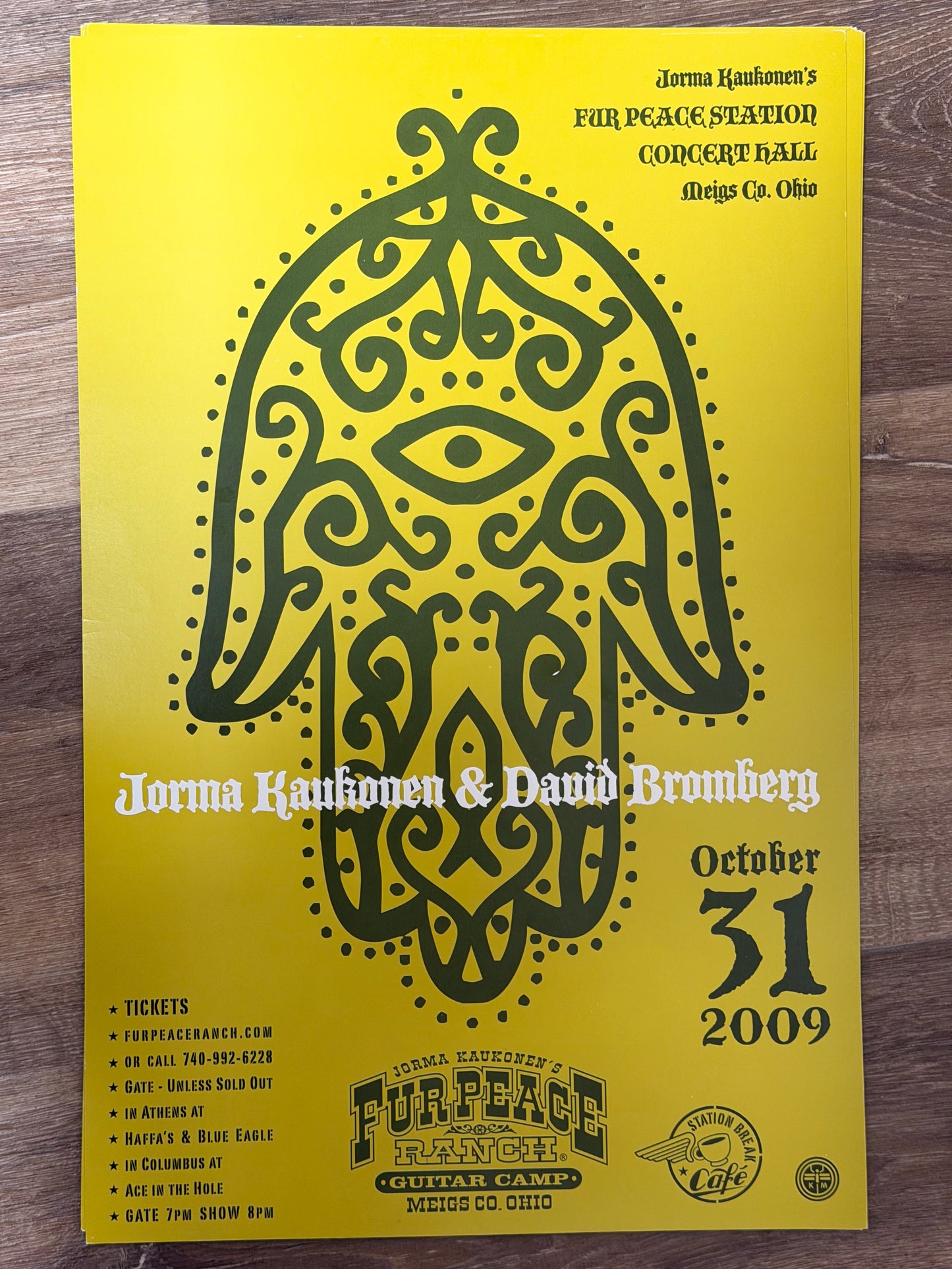 FPS - 10/31/2009 Jorma Kaukonen & David Bromberg (UNSIGNED)