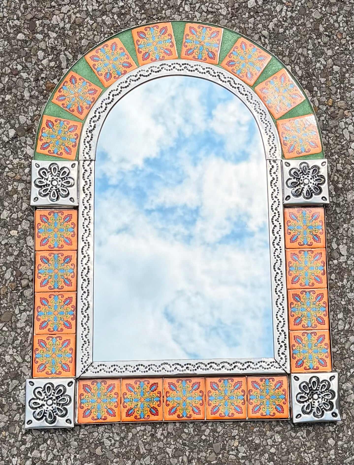 Mirror: Tin & Tile Arch