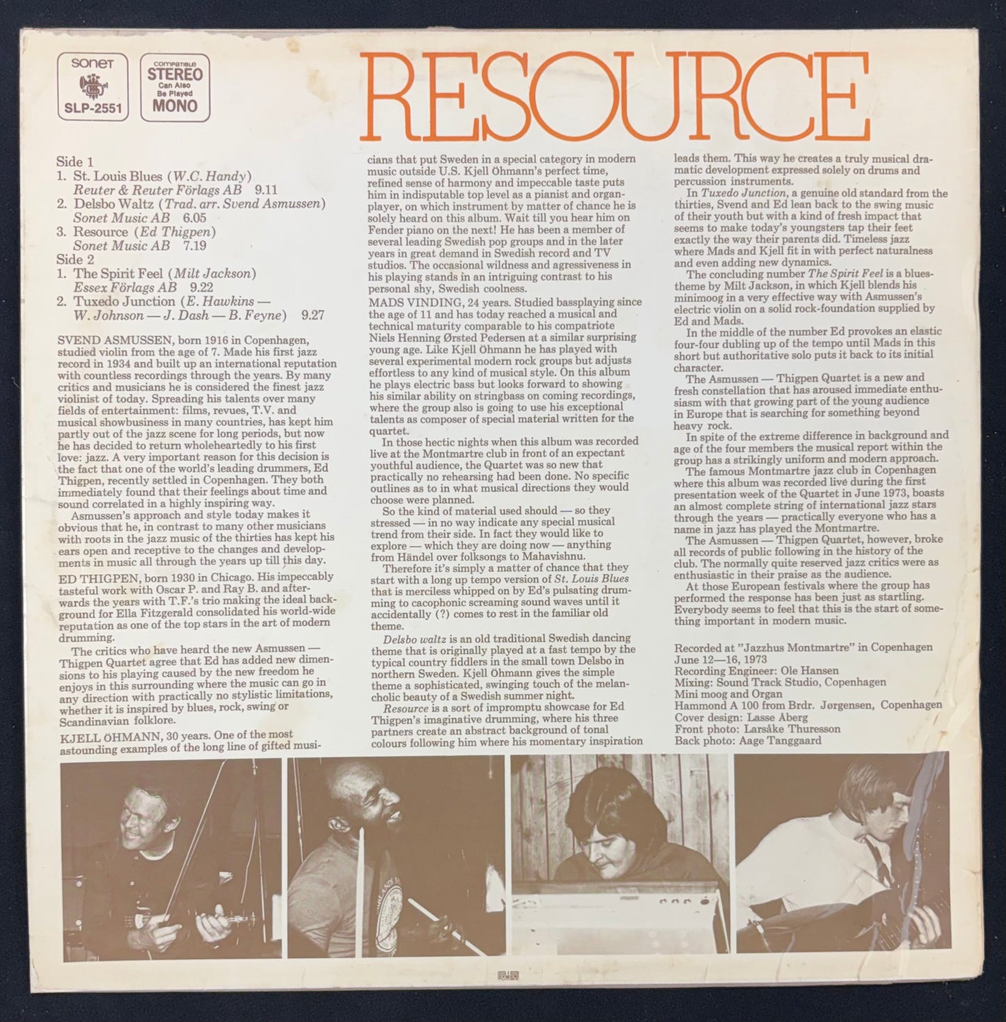International: The Asmussen Thigpen Quartet – Resource (JK)