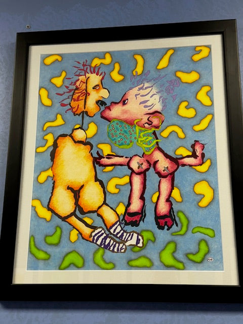 Malles Meje: Gift To Jorma from Margareta. It is believed that this is them. - 1983 21 x 25