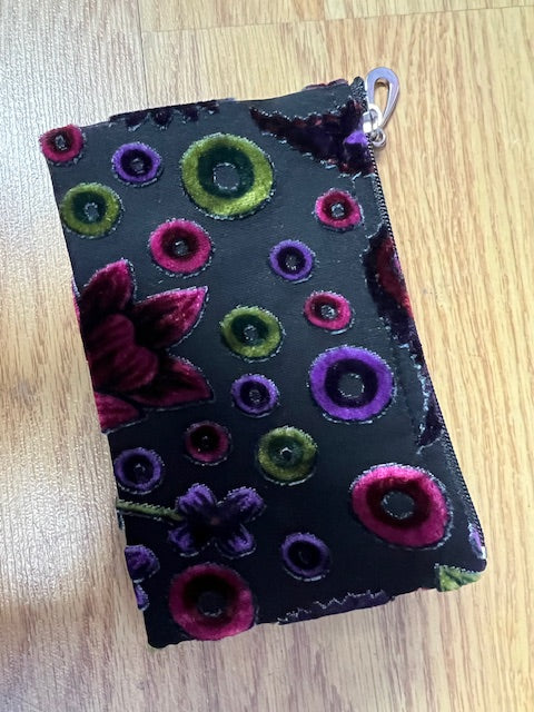 Coin Purse: Burnout Velvet (Various Colors/Designs)