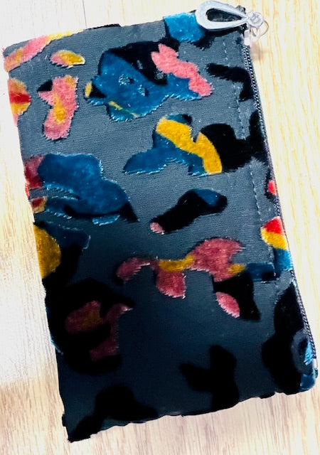 Coin Purse: Burnout Velvet (Various Colors/Designs)